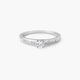 Anillo de oro blanco 18K diamante natural 0.3 ct. COMET