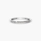 Anillo de oro blanco 18K diamante natural 0.18 ct. METEOROIDS