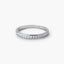 Anillo de oro blanco 18K diamante natural 0.25 ct. METEOROIDS