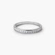 Anillo de oro blanco 18K diamante natural 0.25 ct. METEOROIDS