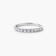 Anillo de oro blanco 18K diamante natural 0.36 ct. STARS