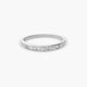 Anillo de oro blanco 18K diamante natural 0.23 ct. METEOROIDS