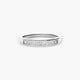 Anillo de oro blanco 18K diamante natural 0.27 ct. METEOROIDS