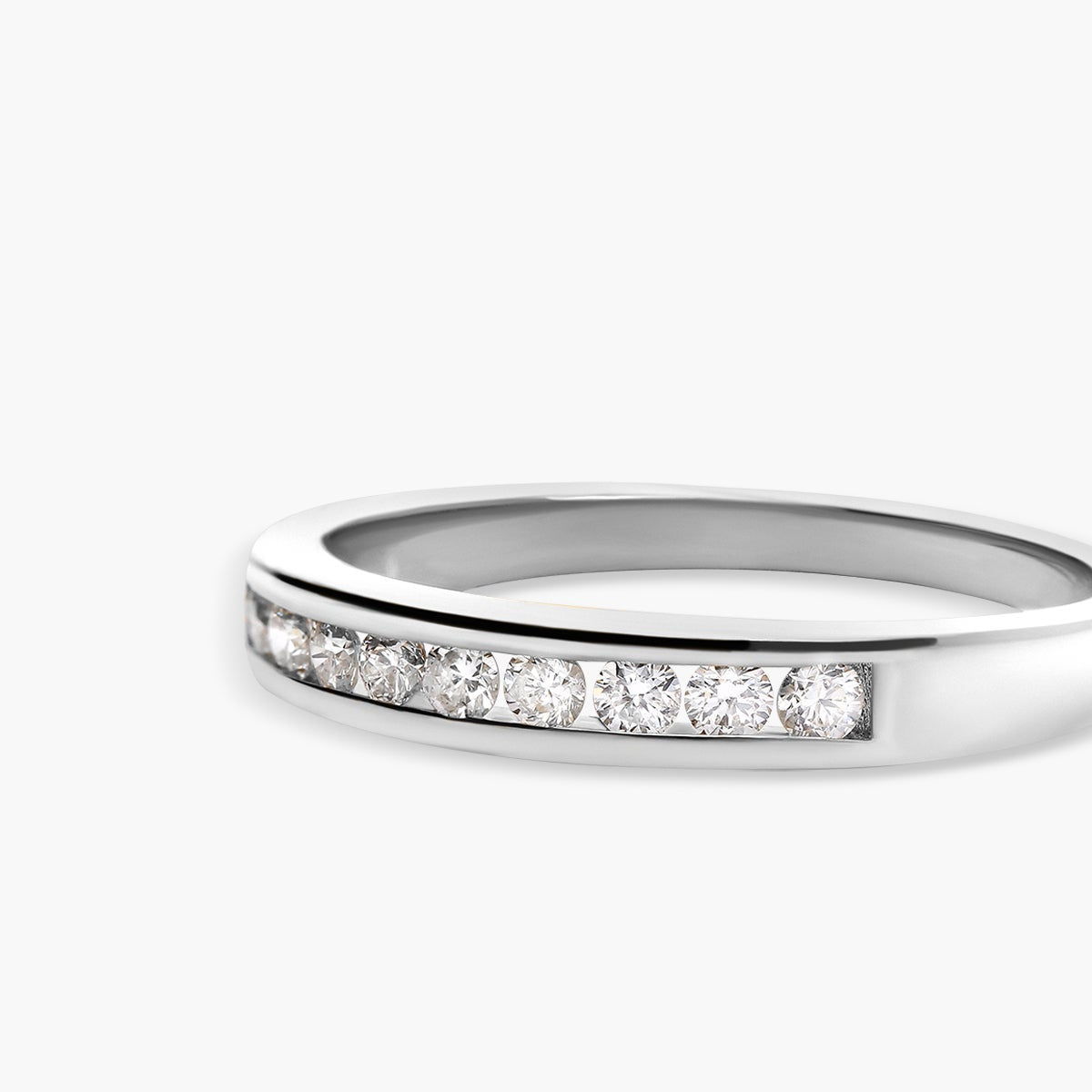 Anillo de oro blanco 18K diamante natural 0.27 ct. METEOROIDS