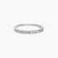 Anillo de oro blanco 18K diamante natural 0.25 ct. STARS