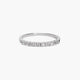Anillo de oro blanco 18K diamante natural 0.25 ct. STARS