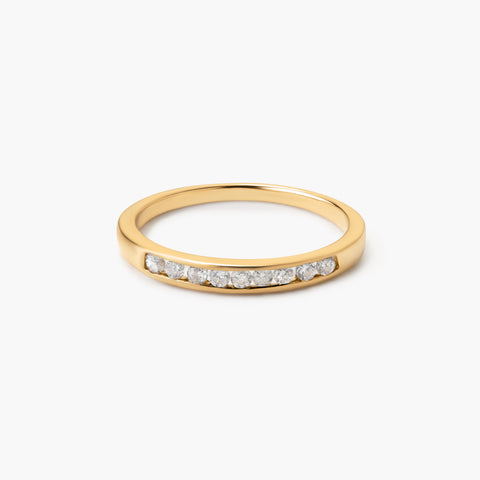 Anillo de oro 18K diamante natural 0.224 ct. METEOROIDS