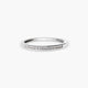 Anillo de oro blanco 18K diamante natural 0.1 ct. METEOROIDS