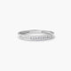Anillo de oro blanco 18K diamante natural 0.15 ct. METEOROIDS