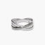 Anillo de oro blanco 18K diamante natural 0.015 ct. 
