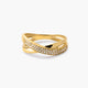 Anillo de oro 18K diamante natural 0.14 ct.