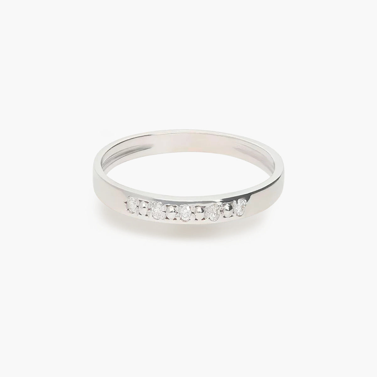 Anillo diamante natural 0.03 ct. oro 18 quilates