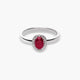 Anillo de oro blanco 18K diamante natural 0.08 ct. RANI RUBY