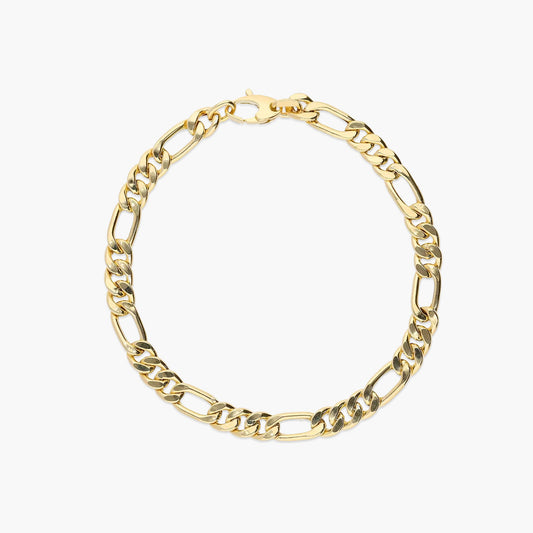 Pulsera de oro 18K eslabón programada 21 cm