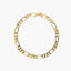 Pulsera de oro 18K eslabón programada 21 cm