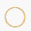 Pulsera de oro 18K malla barbada 21 cm