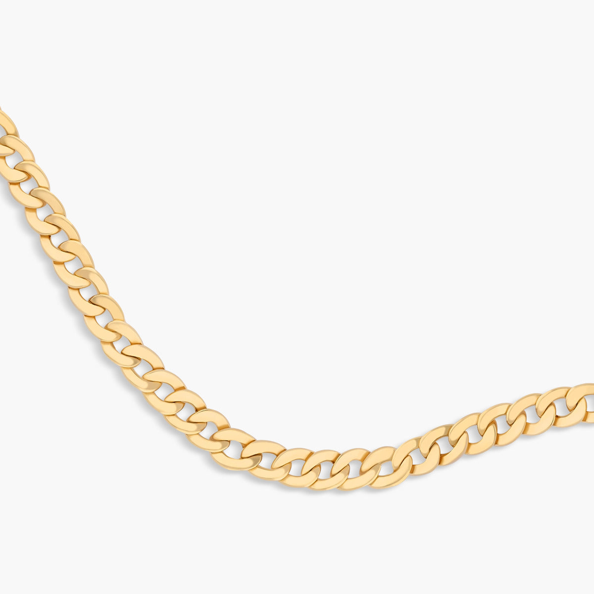 Pulsera de oro 18K malla barbada 21 cm