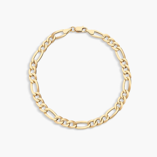 Pulsera de oro 18K eslabón programada 21 cm