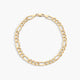 Pulsera de oro 18K eslabón programada 21 cm