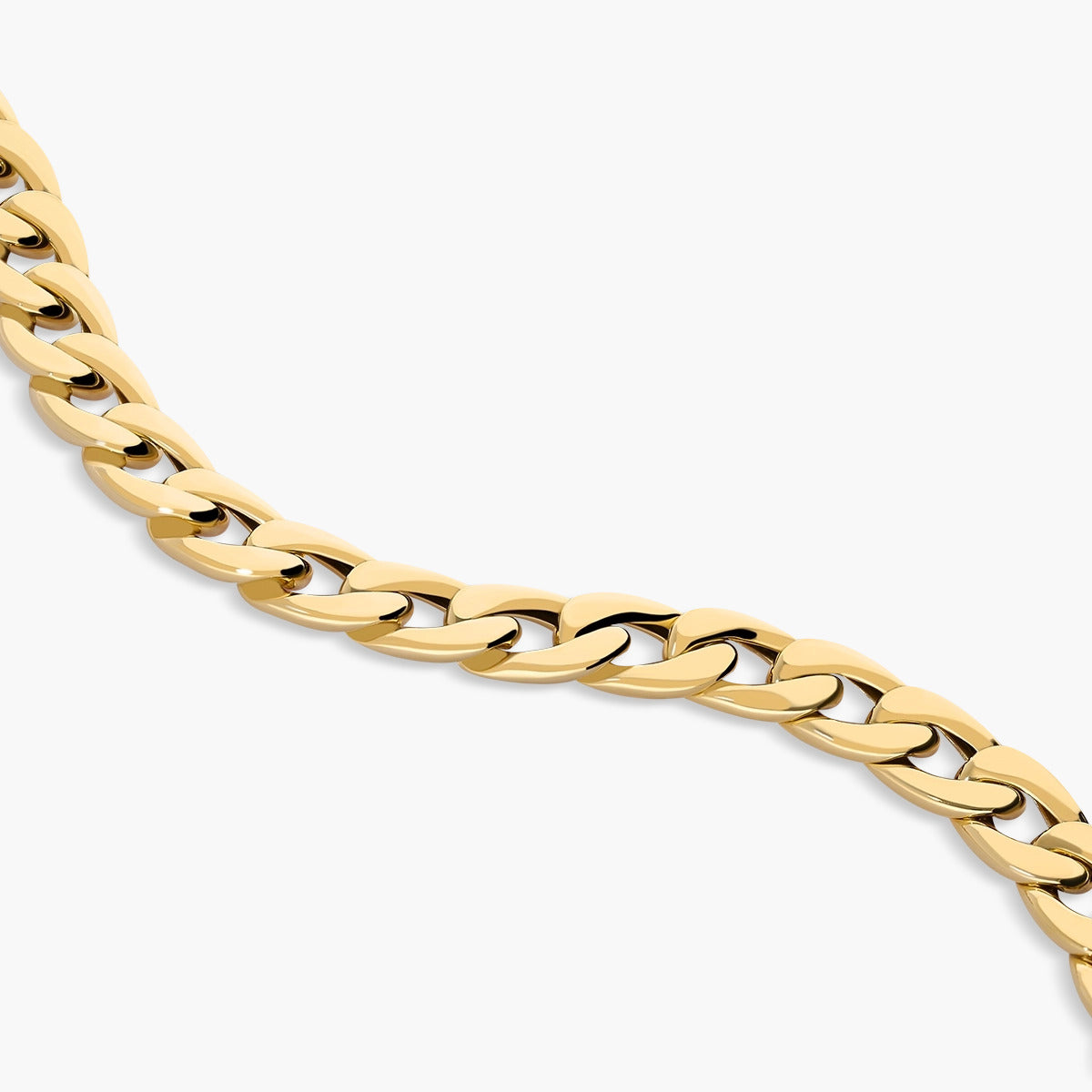 Pulsera de oro 18K eslabón barbada 21 cm