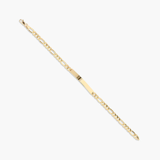 Pulsera esclava de oro 18K eslabón programada 21 cm