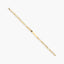 Pulsera esclava de oro 18K eslabón programada 21 cm