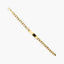 Pulsera esclava de oro 18K eslabón barbada 23 cm