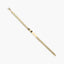 Pulsera esclava de oro 18K eslabón barbada 23 cm