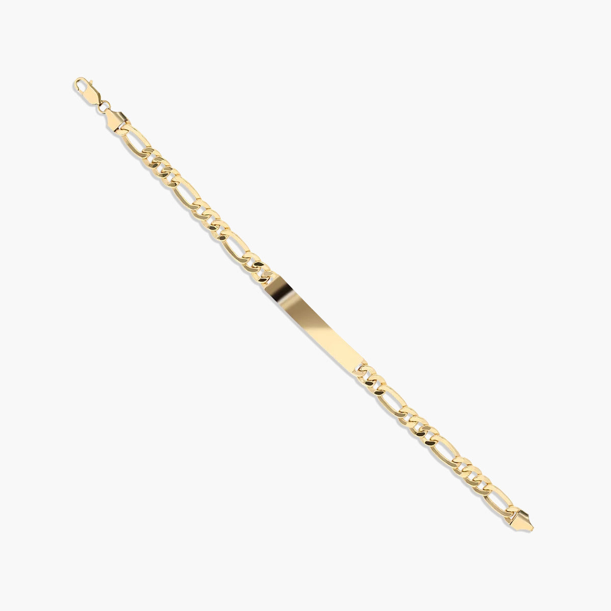 Pulsera esclava de oro 18K con chapa rectangular 21 cm