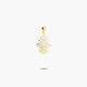 Colgante mano de Fátima de oro 18K 14 mm