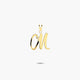 Colgante de oro 18K M MY INITIAL