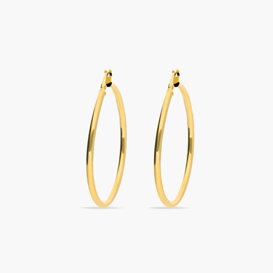 Pendientes de aro de oro 18K 45 mm PERPETUAL