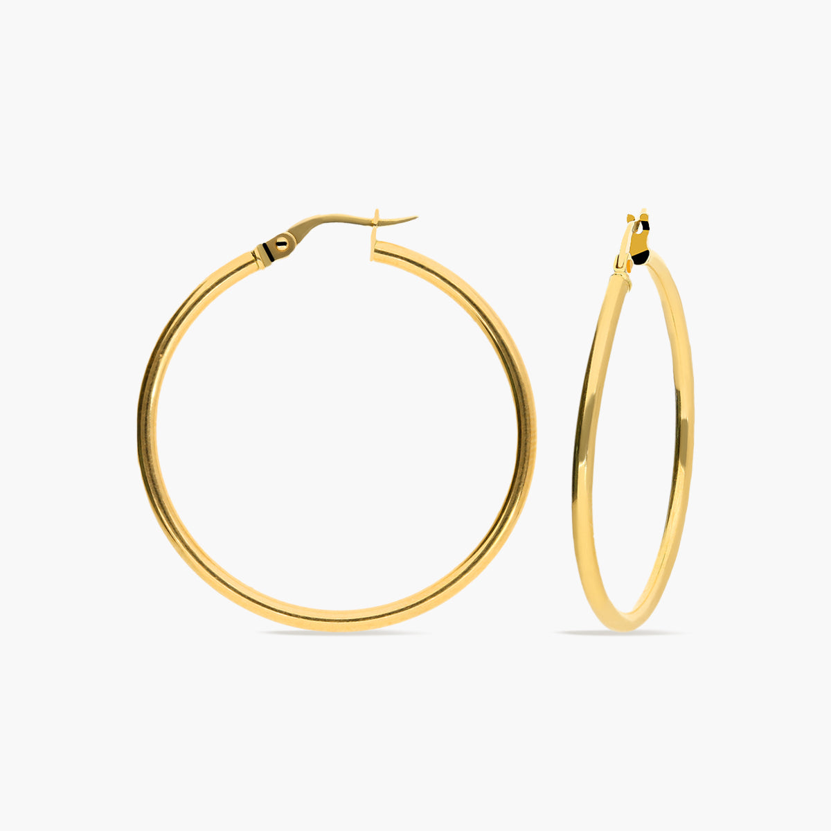 Pendientes de aro de oro 18K 45 mm PERPETUAL