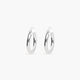 Pendientes de aro de oro blanco 18K 20 mm PERPETUAL