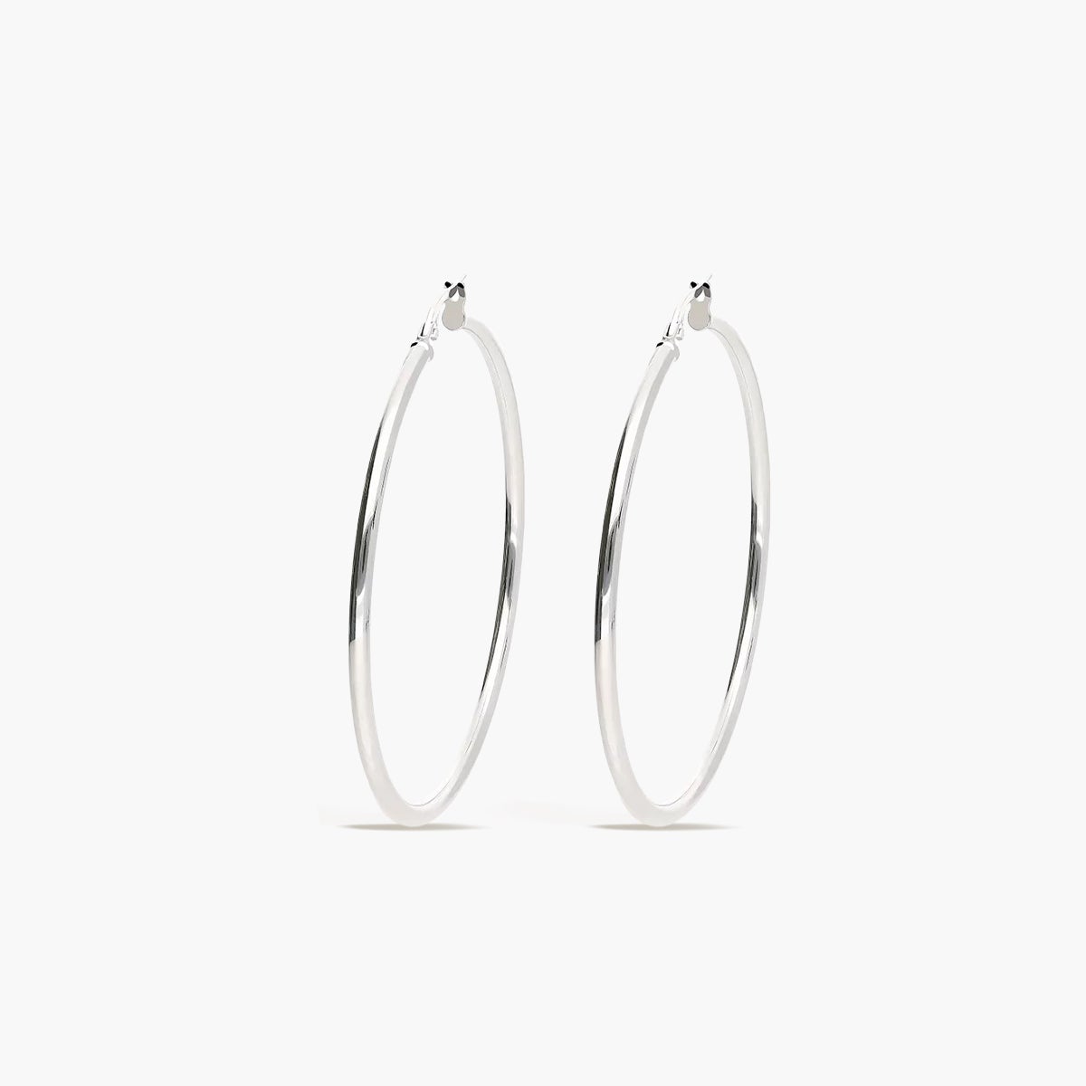 Pendientes de aro de oro blanco 18K 45 mm PERPETUAL
