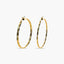 Pendientes de aro de oro 18K 30 mm TWIST