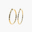 Pendientes de aro de oro 18K 45 mm TWIST