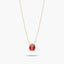 Collar mariquita de oro 18K 6 mm