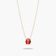 Collar mariquita de oro 18K 6 mm