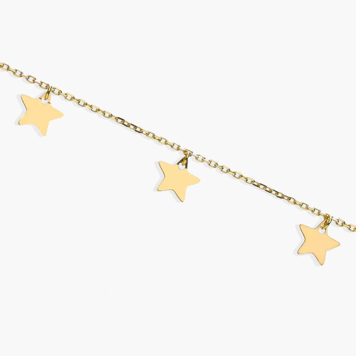 Collar estrellas de oro 18K 42-45 cm