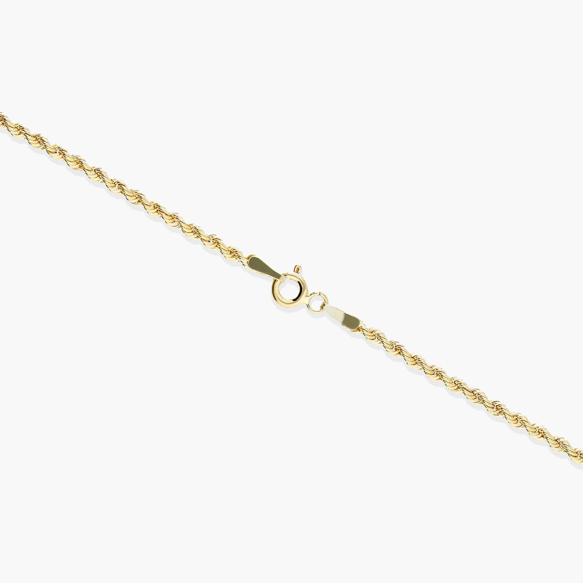 Gargantilla de oro 18K 45 cm cordón flecos