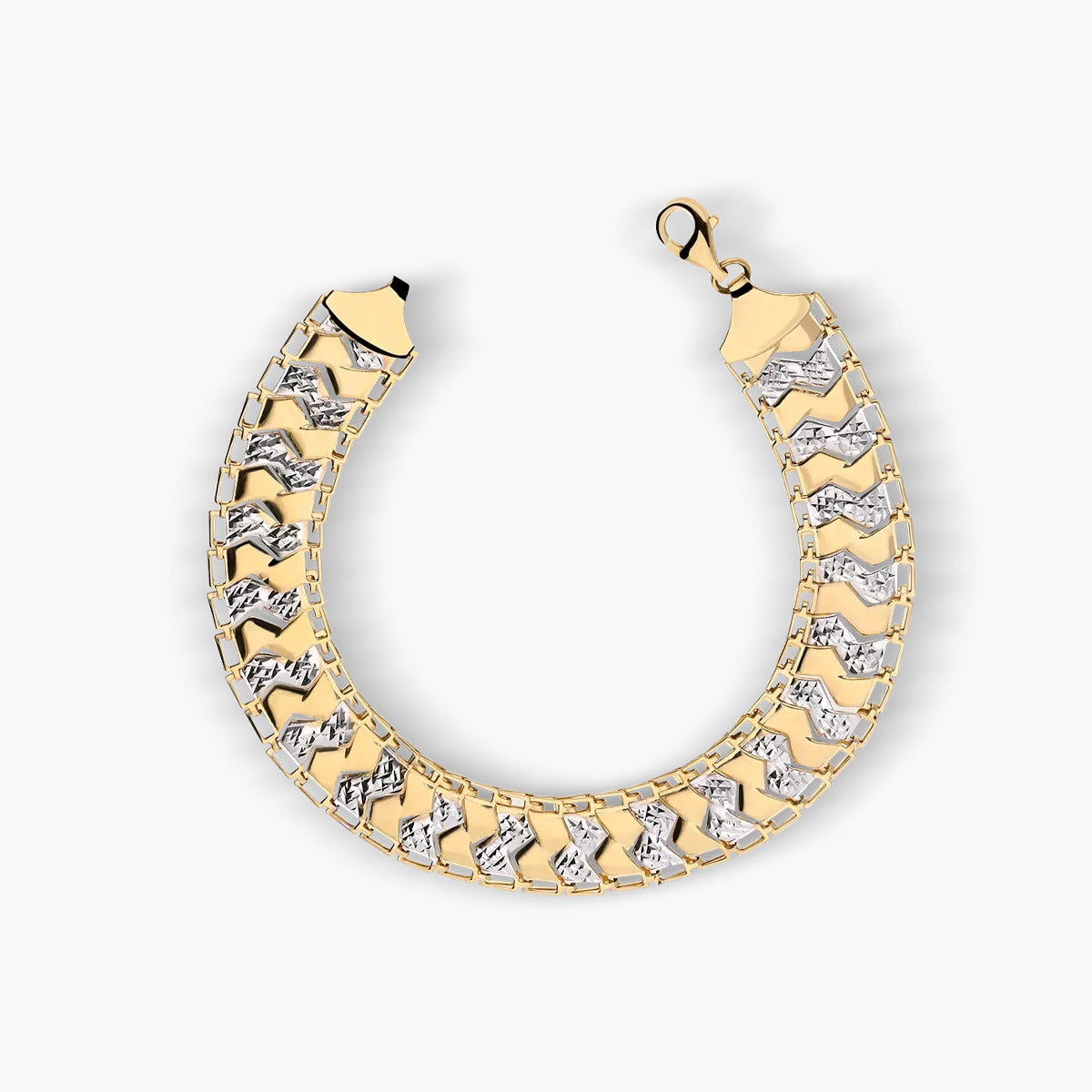 Pulsera de oro bicolor 18K 19 cm BACCARAT