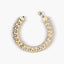 Pulsera de oro bicolor 18K 19 cm BACCARAT