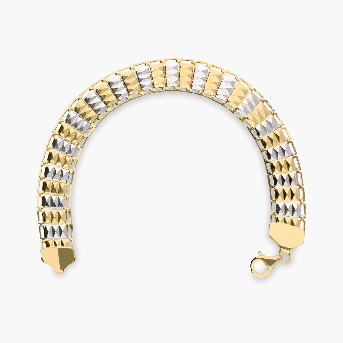 Pulsera de oro bicolor 18K 19 cm BACCARAT