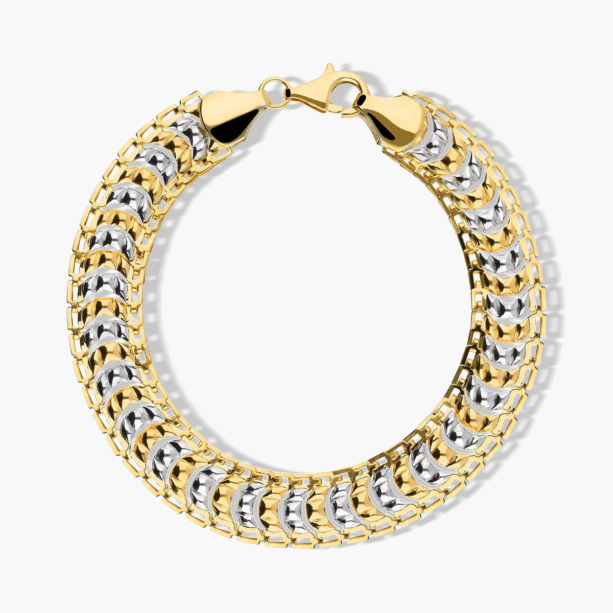 Pulsera de oro bicolor 18K 19 cm BACCARAT