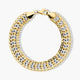 Pulsera de oro bicolor 18K 19 cm BACCARAT