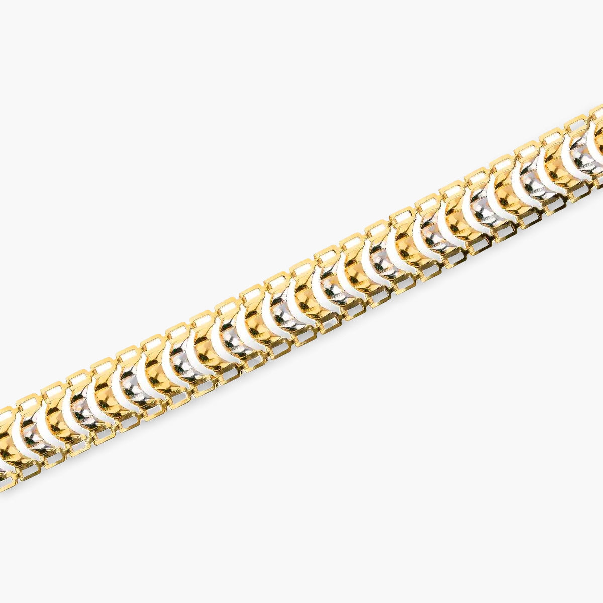 Pulsera de oro bicolor 18K 19 cm BACCARAT