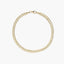 Pulsera de oro 18K eslabón espiga triángulo 19 cm