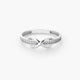Anillo de oro blanco 18K INFINITY