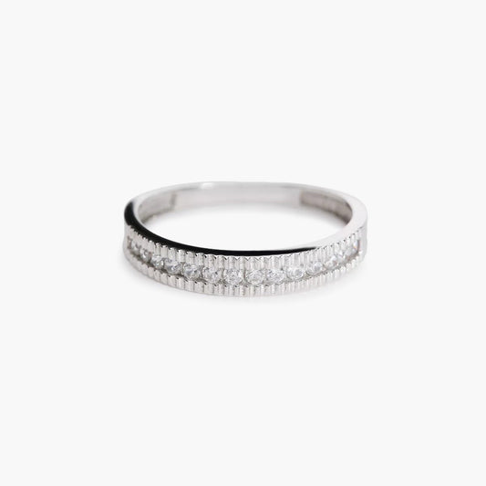 Anillo de oro blanco 18K 